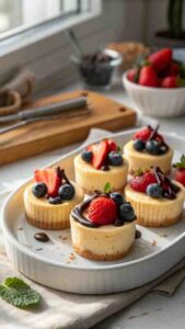 The Best Mini Cheesecake Recipe – Easy, Creamy & Perfect Bite-Size Dessert