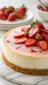 Best Classic Strawberry Cheesecake Recipe – Creamy, Smooth, and Easy to Make