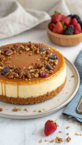 Caramel Cheesecake for Two – Easy Homemade Mini Cheesecake Recipe with Caramel Drizzle (Small Batch, No-Fail Classic Dessert)