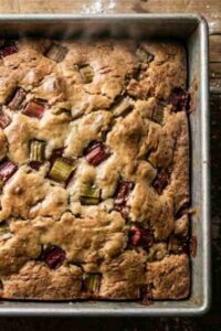 Soft and Moist Easy Rhubarb Cake Recipe from Scratch Perfect Tea Time Dessert Cake