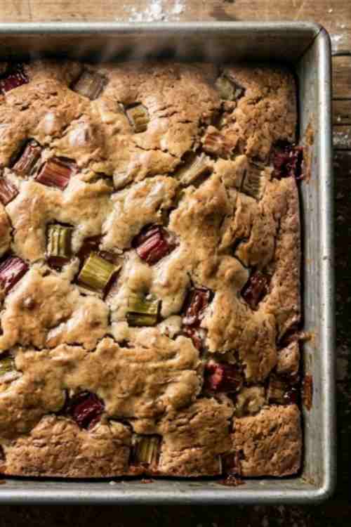 Soft and Moist Easy Rhubarb Cake Recipe from Scratch Perfect Tea Time Dessert Cake
