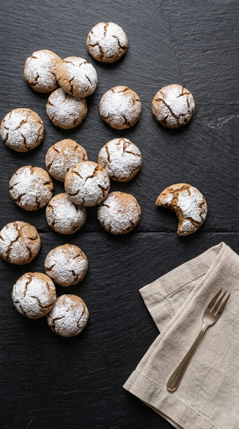 brown-butter-cinnamon-crinkle-cookies-overhead-shot-1-dark-slate