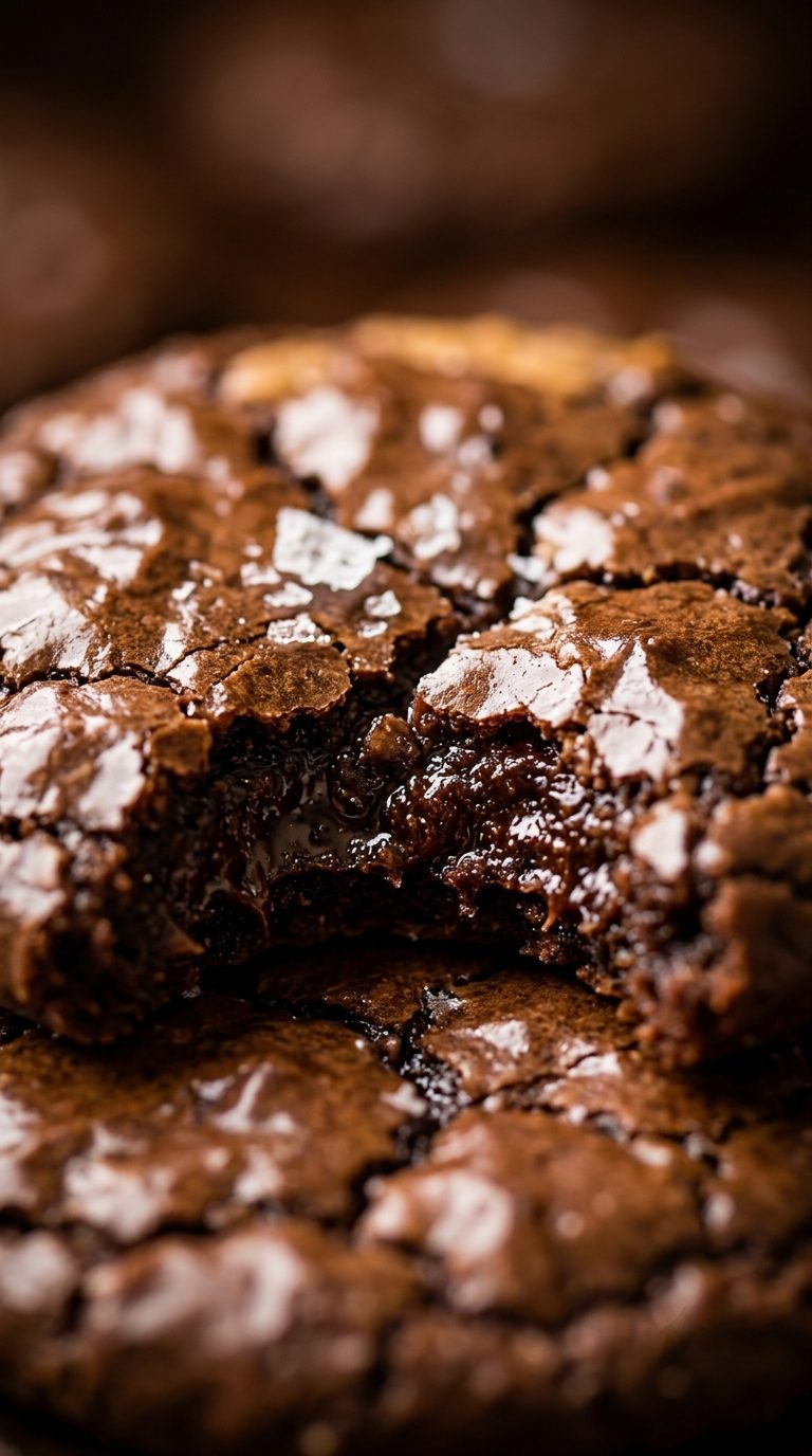 brownie-crinkle-cookies-macro-close-up-cracked-open-cookie