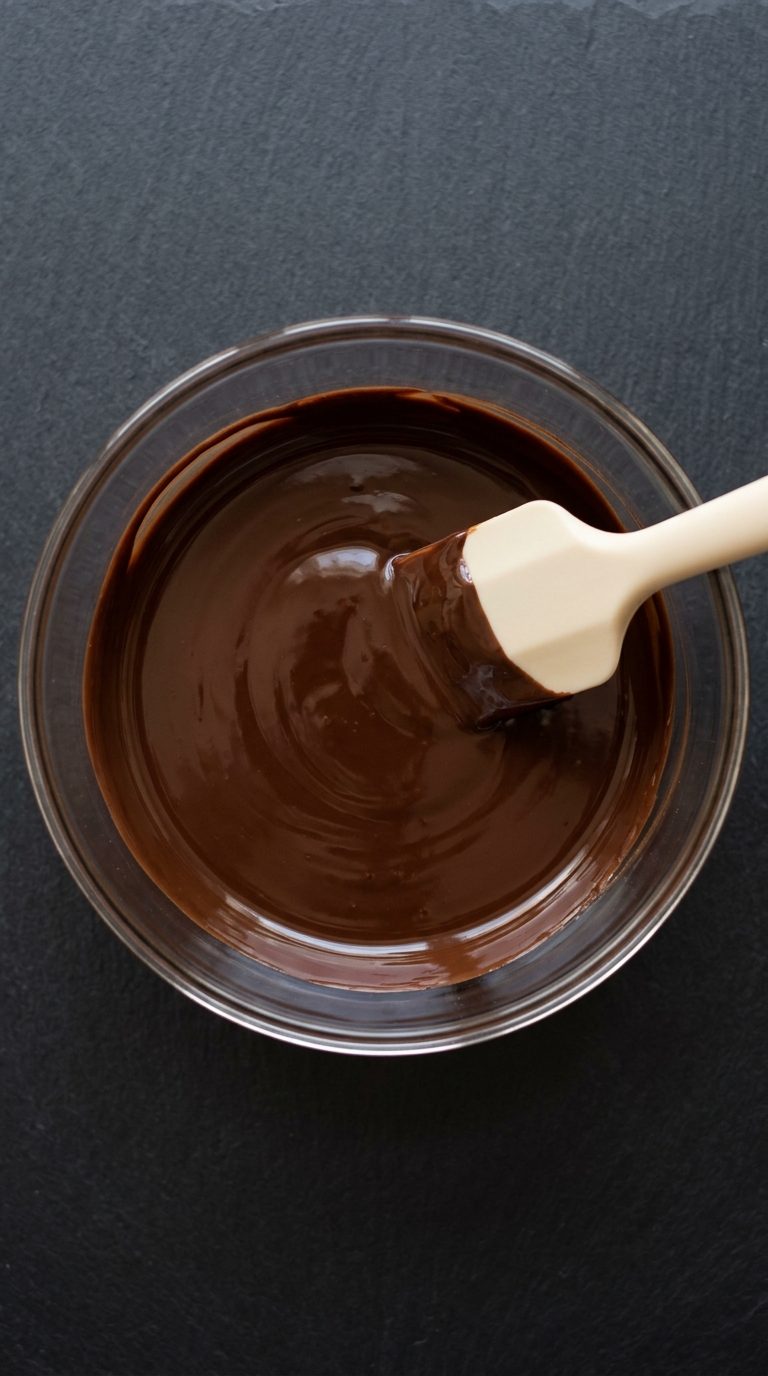 brownie-crinkle-cookies-process-step-1-melting-chocolate-and-butter