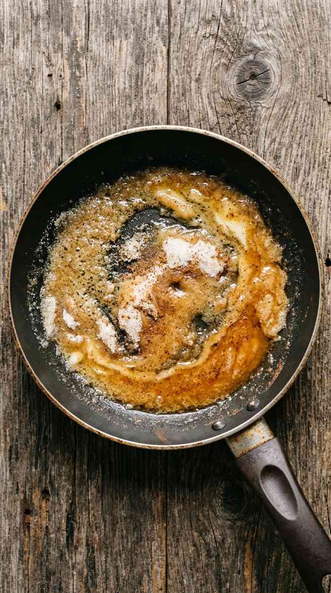 candied-pecans-process-step-1-melting-butter-sugar