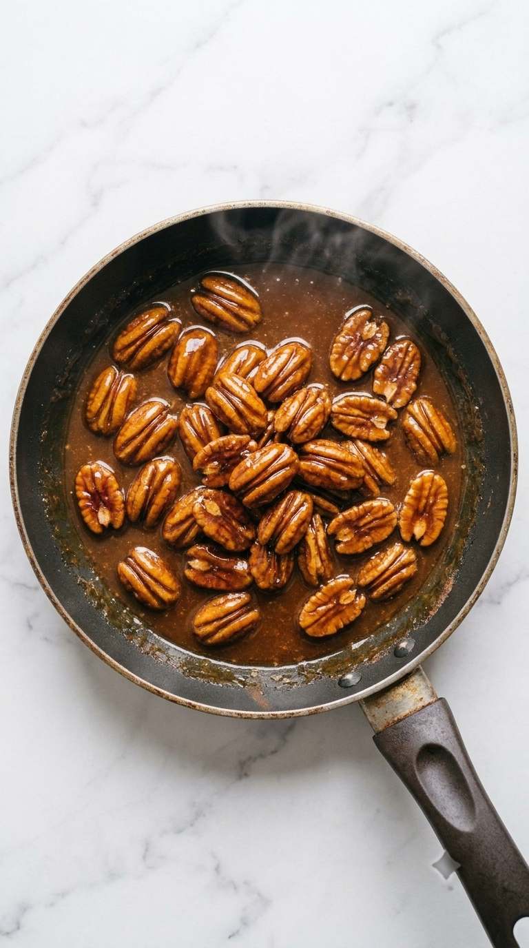 candied-pecans-process-step-3-coated-glossy