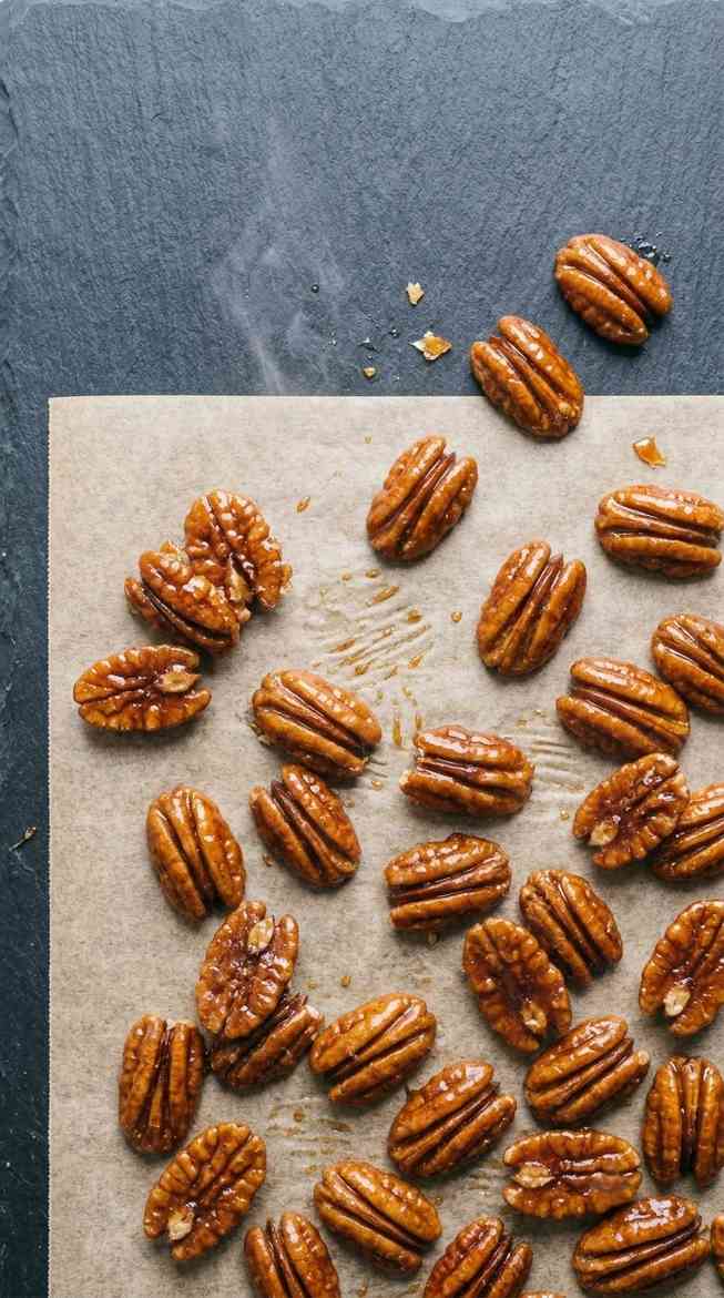 candied-pecans-process-step-4-cooling-on-parchment