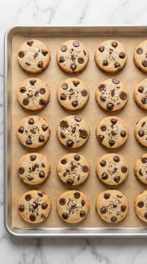 chocolate-chip-shortbread-cookies-overhead-plate