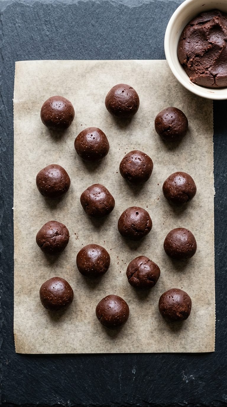 chocolate-crinkle-cookies-process-step-6-roll-dough-balls