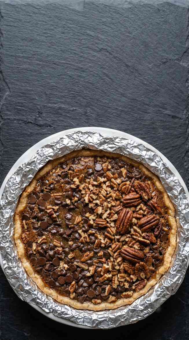 chocolate-pecan-pie-process-step-5-baked-with-shield