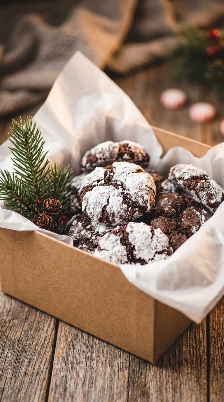chocolate-peppermint-crinkle-cookies-gift-box-styled-scene