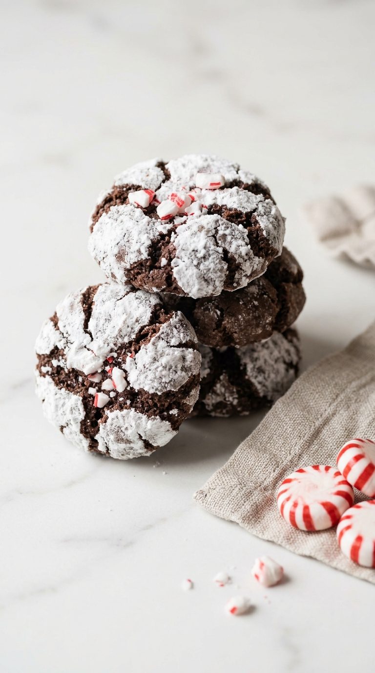 chocolate-peppermint-crinkle-cookies-hero-shot-1-white-marble-peppermints