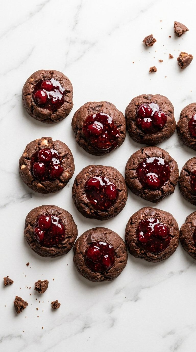 chocolate-thumbprint-cookies-process-7-finish-baking