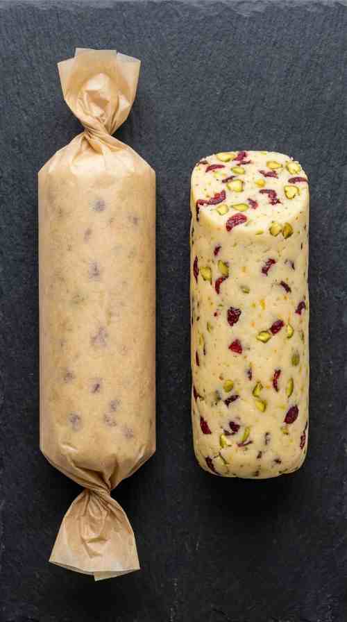 cranberry-pistachio-shortbread-cookies-dough-logs