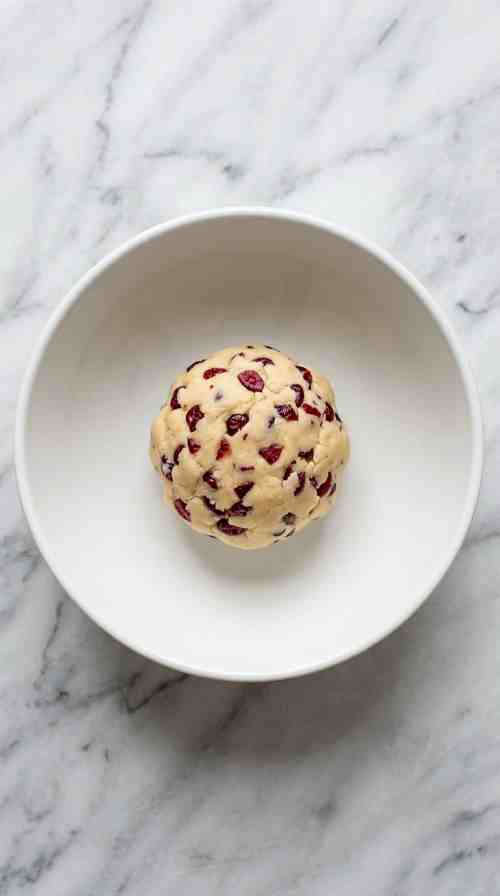 cranberry-shortbread-cookies-dough-ball