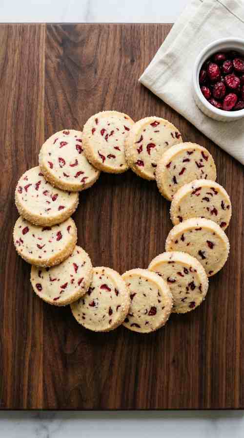 cranberry-shortbread-cookies-overhead-wreath