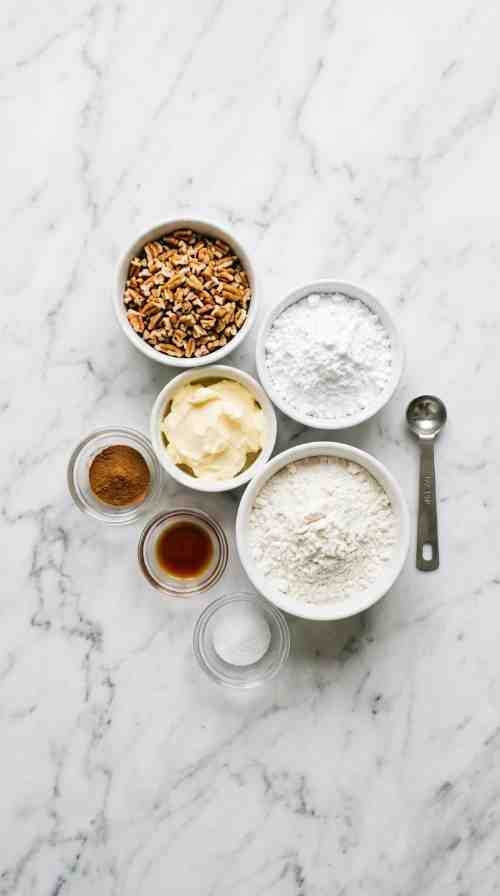 easy-pecan-shortbread-cookies-ingredients