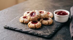 Easy Classic Thumbprint Cookies Recipe with Jam for Christmas and Holiday Cookie Trays