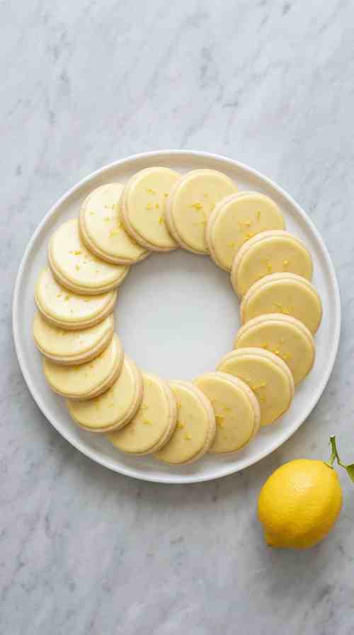 lemon-shortbread-cookies-overhead-plate