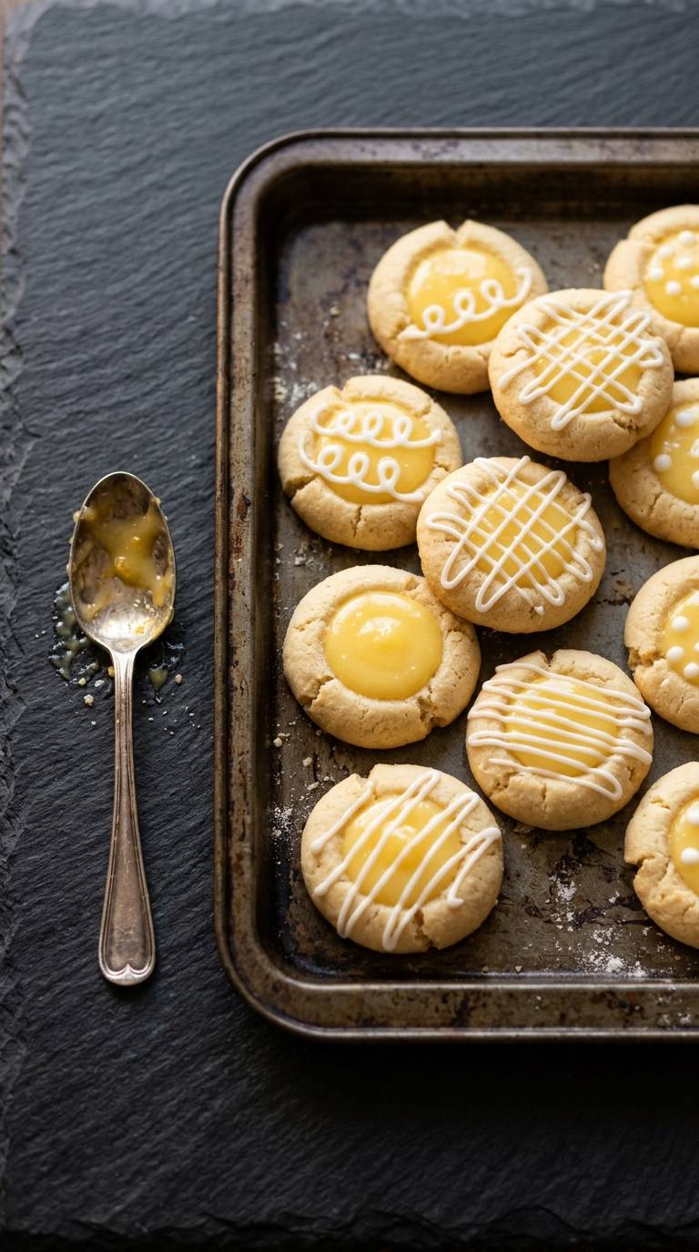 lemon-thumbprint-cookies-process-7-fill-curd-drizzle-icing