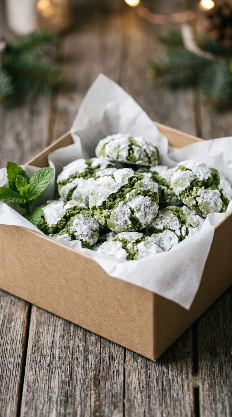 matcha-crinkle-cookies-gift-box