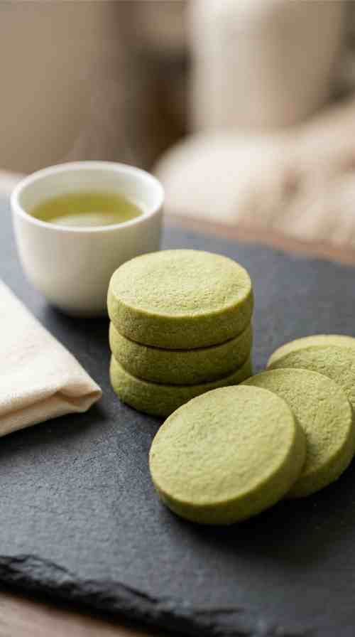 matcha-shortbread-cookies-process-step-7-cooling-cookies-on-wire-rack