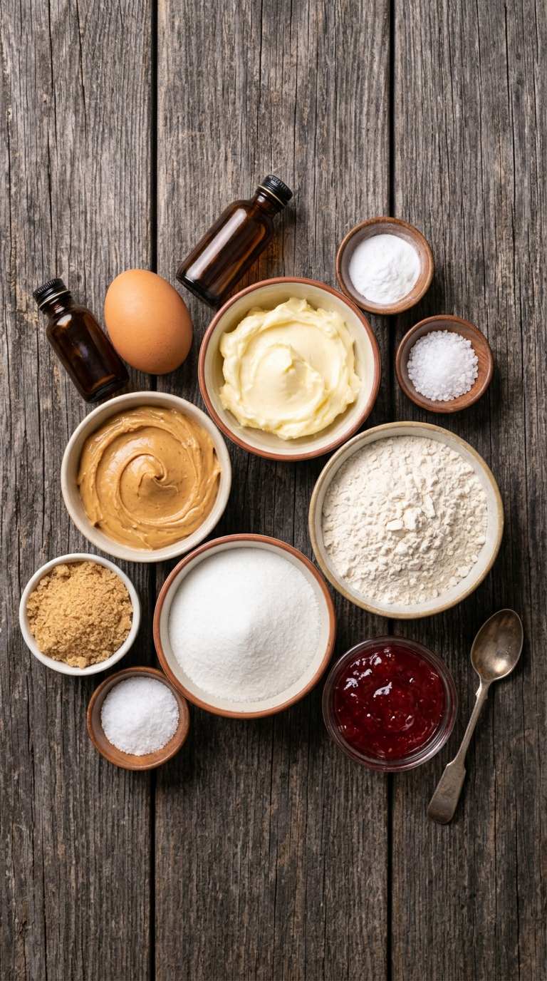 peanut-butter-thumbprint-cookies-ingredients