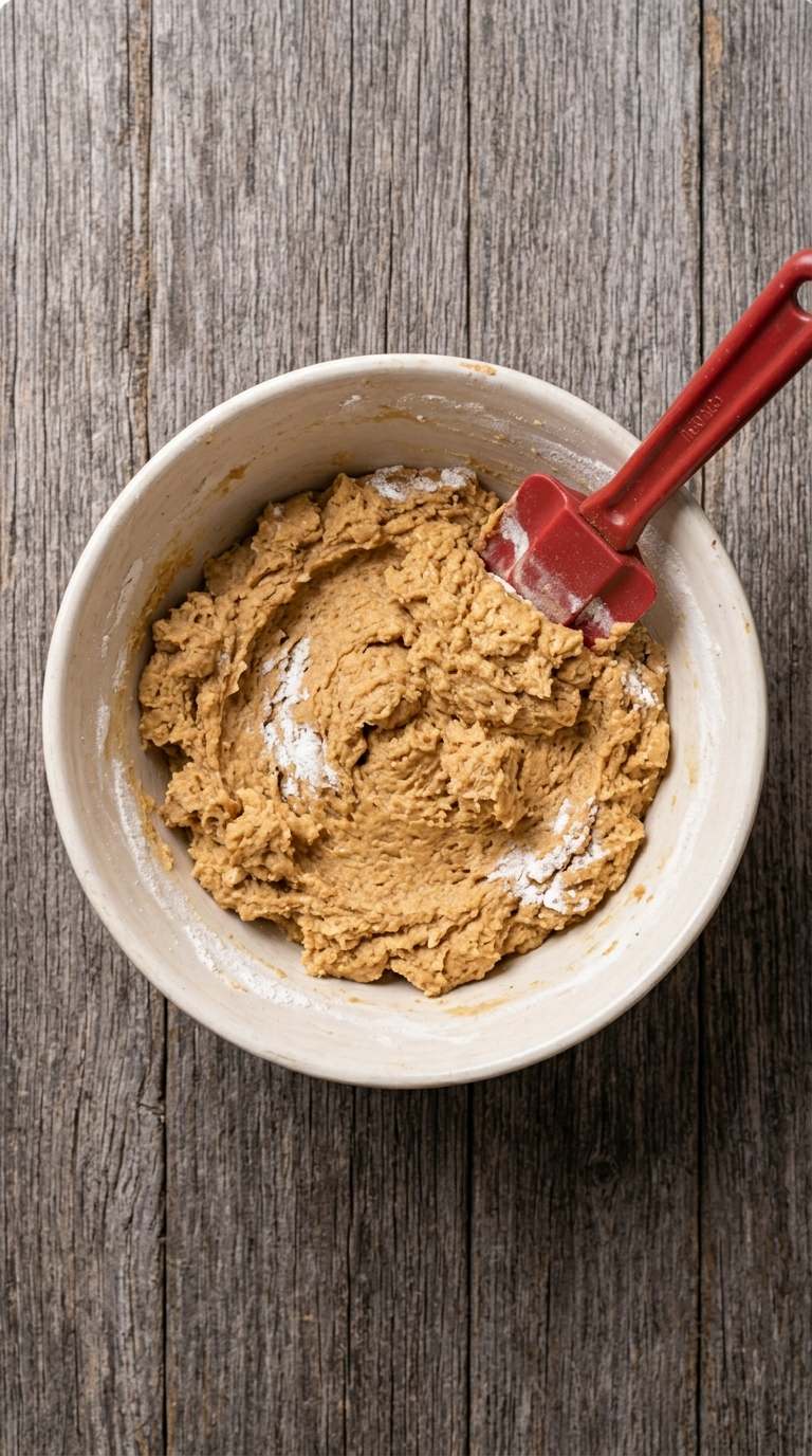 peanut-butter-thumbprint-cookies-process-3-fold-dry-ingredients