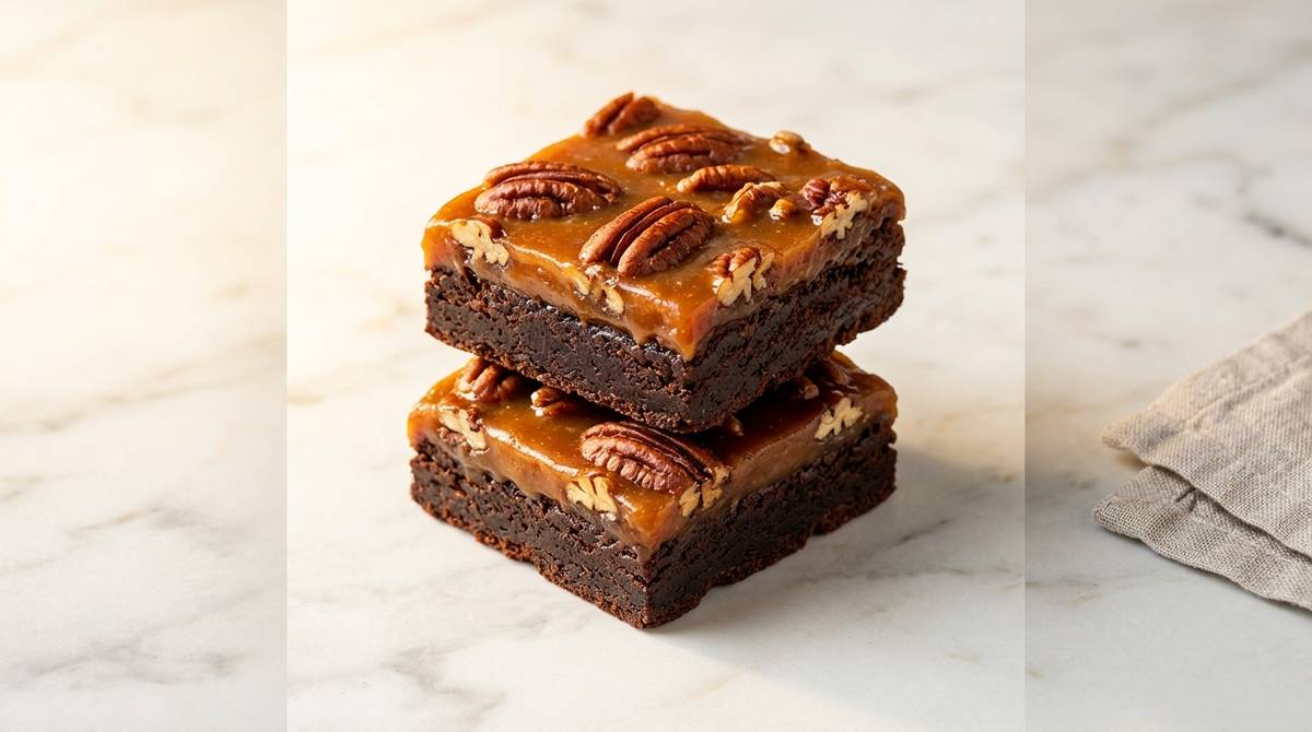 pecan-pie-brownies-landscape-hero-stacked-on-marble