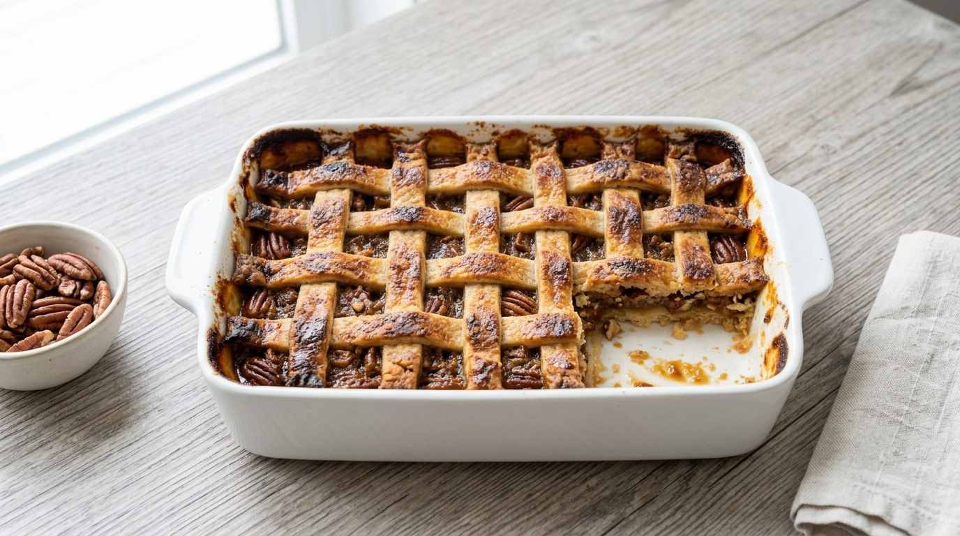 pecan-pie-cobbler-landscape-hero-dish-on-wood