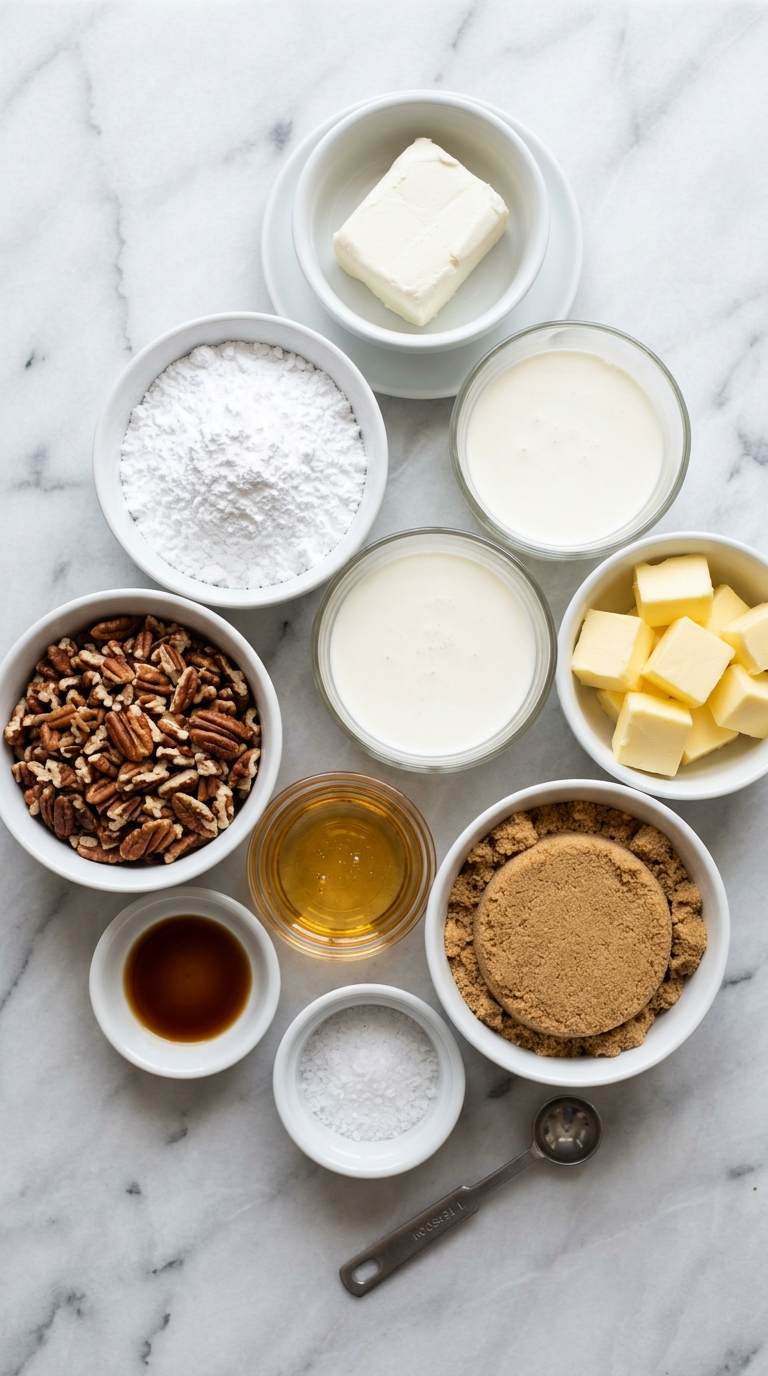 pecan-pie-dip-ingredients-shot-on-marble