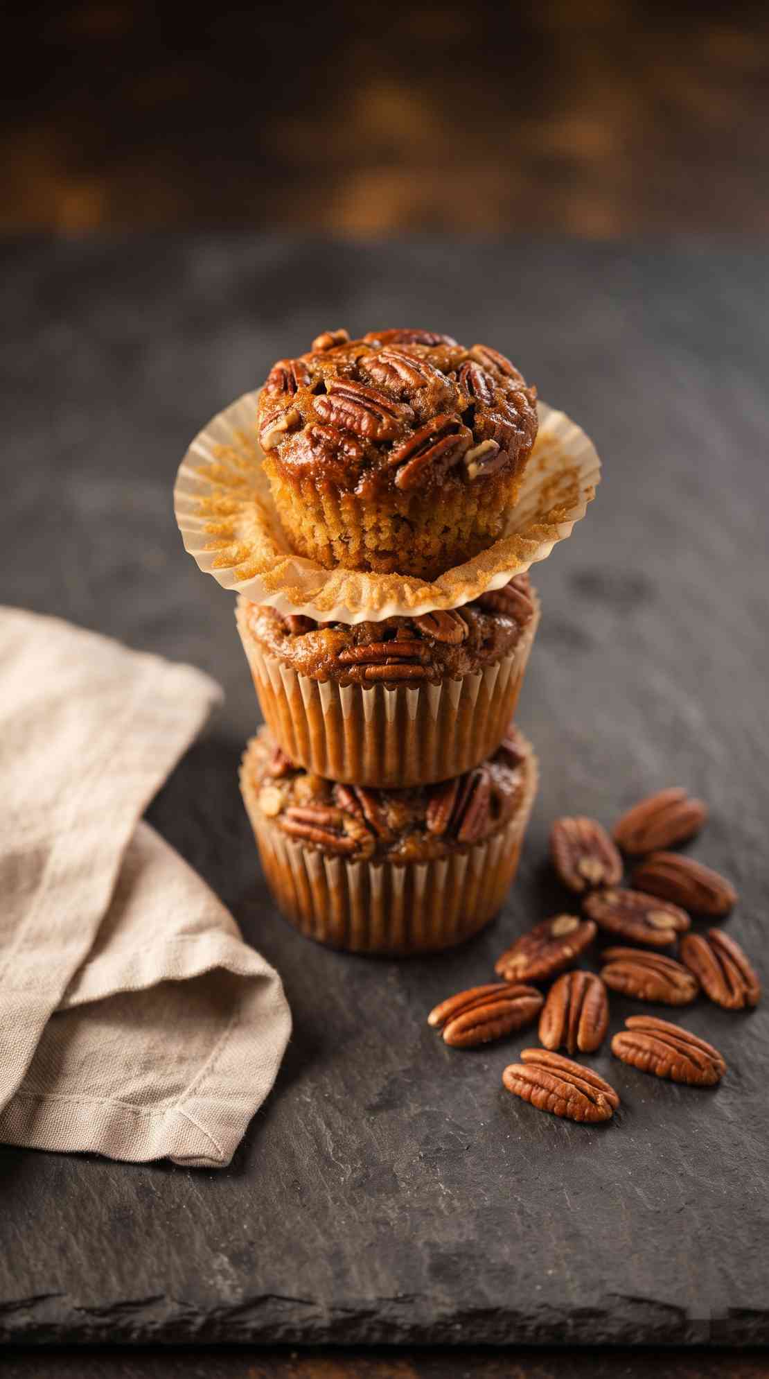 pecan-pie-muffins-hero-shot-1-stack-on-slate