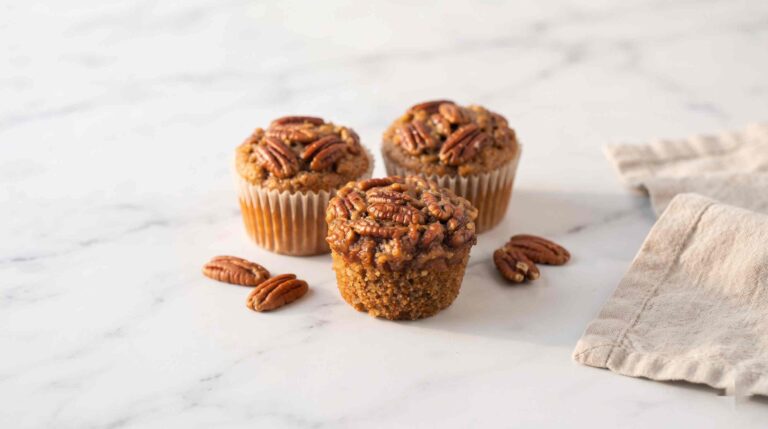 pecan-pie-muffins-landscape-hero-on-marble