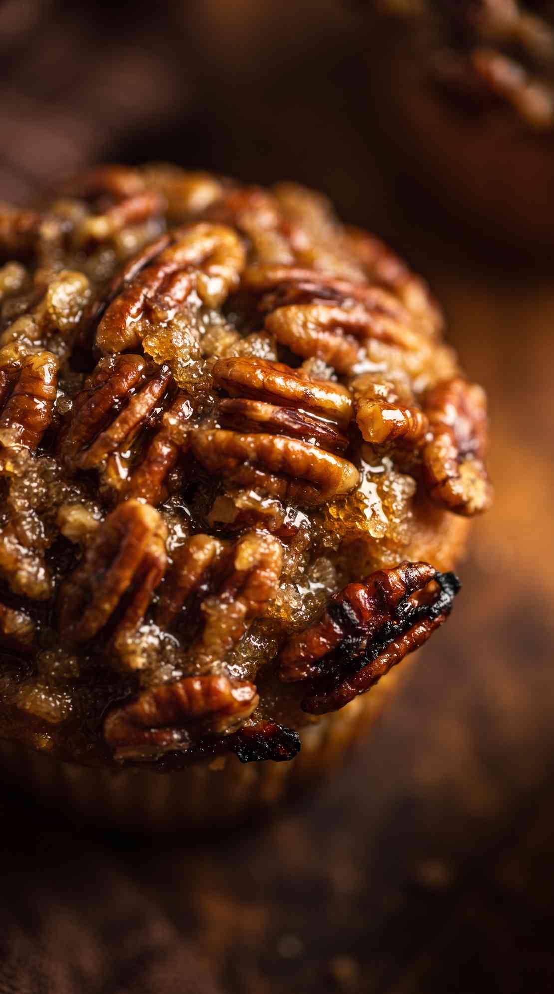 pecan-pie-muffins-macro-glossy-top