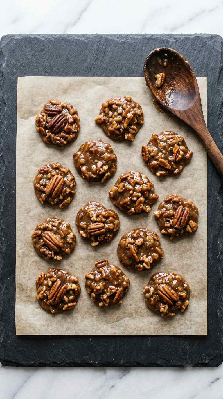 pecan-pralines-process-step-4-dropping-onto-parchment