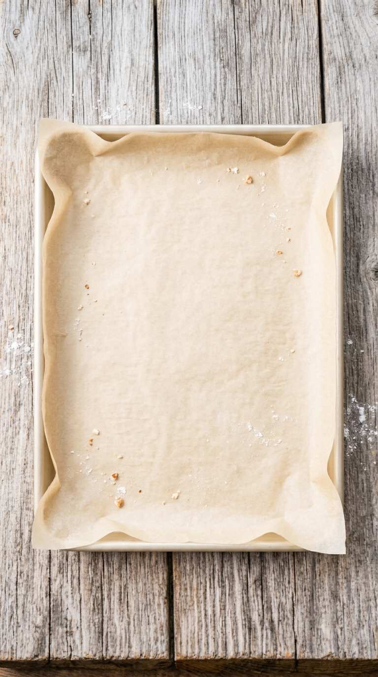 pecan-snowball-cookies-process-step-1-lining-pan
