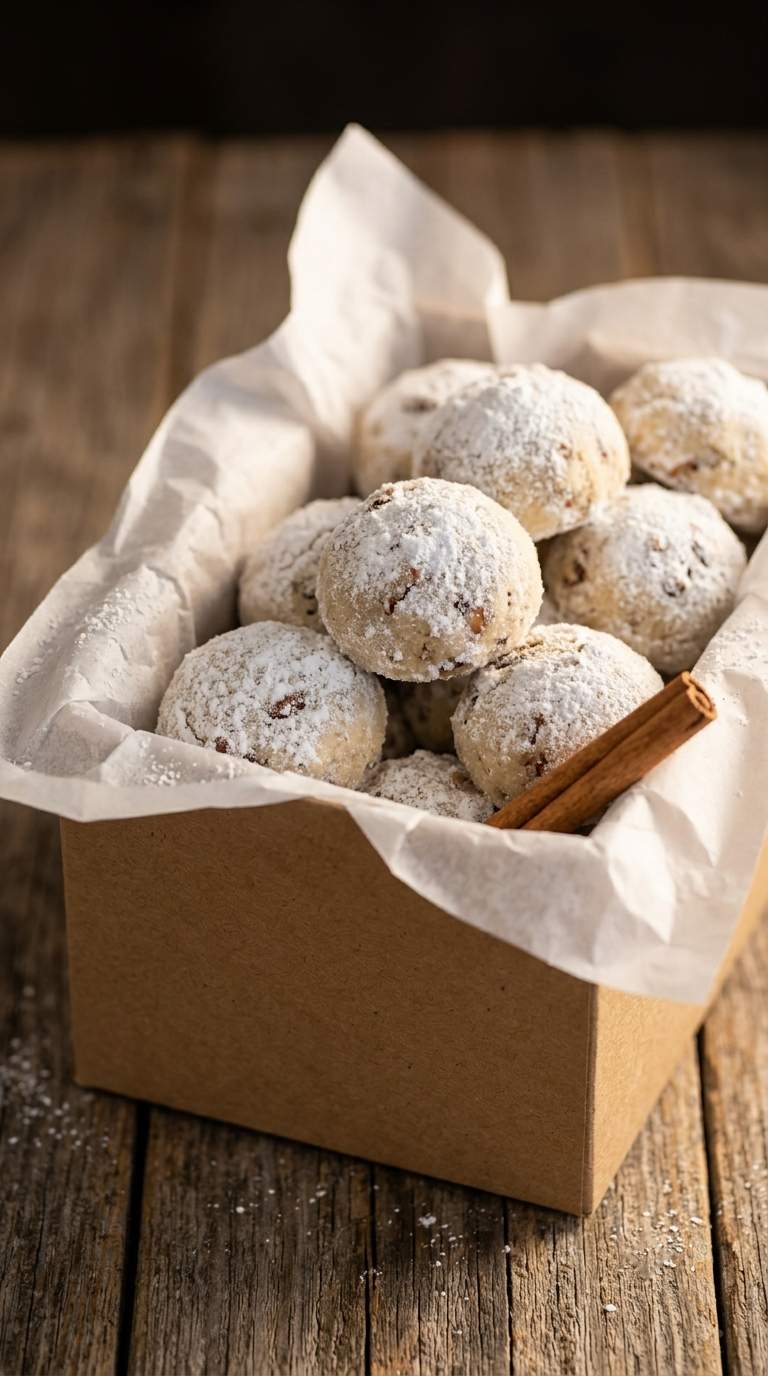 pecan-snowball-cookies-styled-scene-gift-box