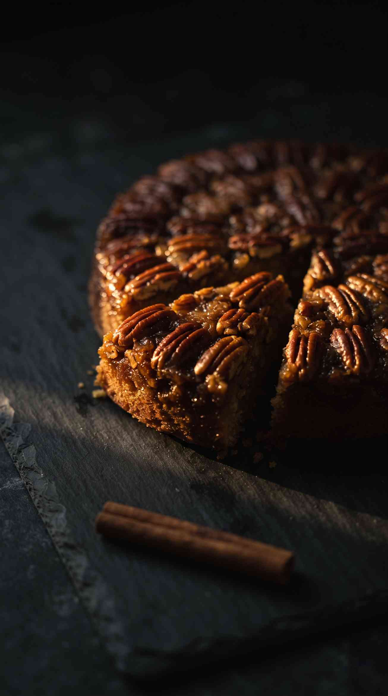 pecan-upside-down-cake-hero-shot-4-dark-moody