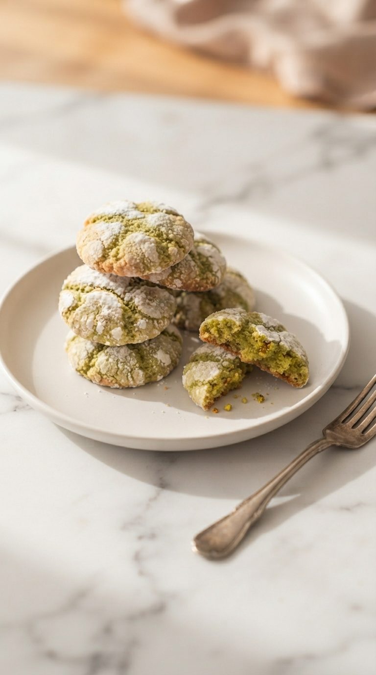 pistachio-crinkle-cookies-hero-shot-3-plate-on-marble