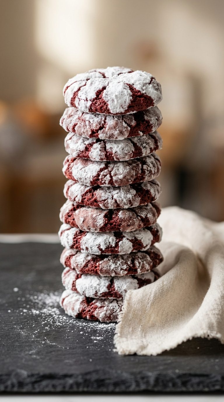 red-velvet-crinkle-cookies-hero-shot-1-stacked-cookies-slate