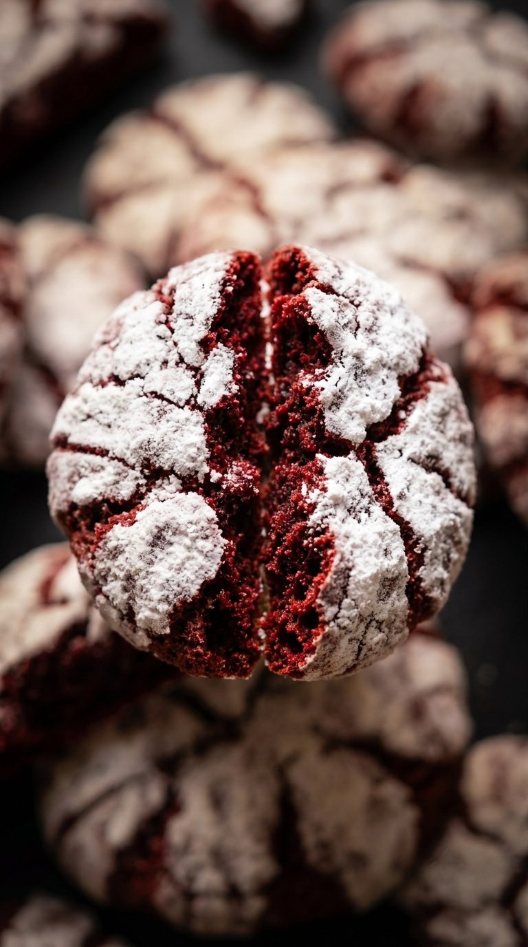 red-velvet-crinkle-cookies-macro-shot-cracked-top-detail