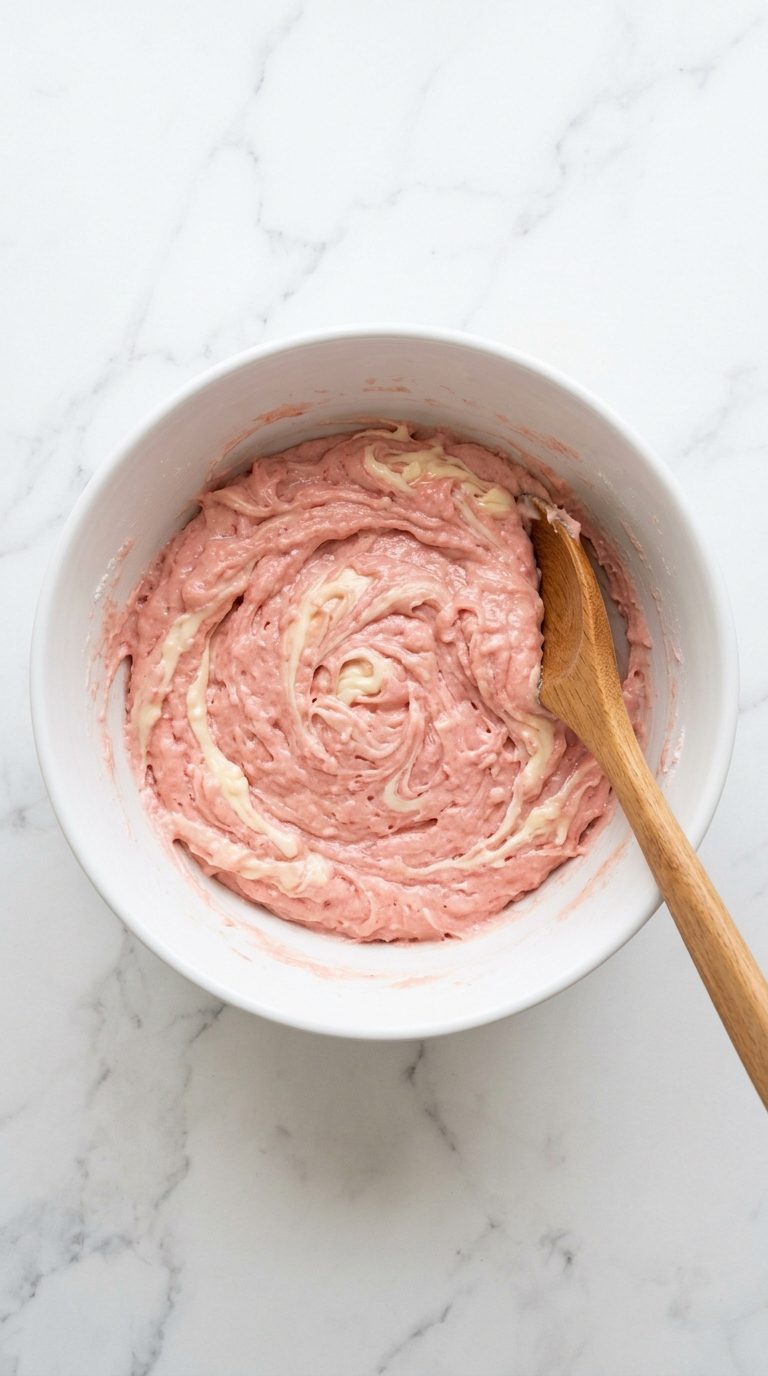 strawberry-crinkle-cookies-process-step-2-dough-covered-chilling